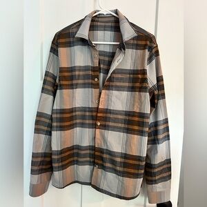 Lululemon Men's Plaid Commission Long- Sleeve Shirt - Medium